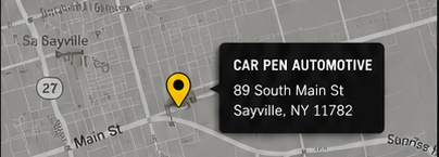 Map preview showing Car Pen Automotive in Sayville, NY